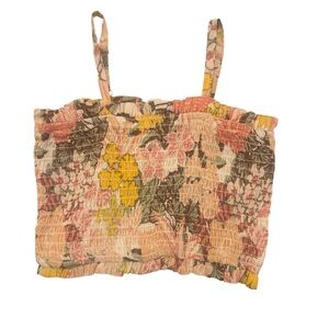 Roxy Girl NWT Floral Smocked Tank Top